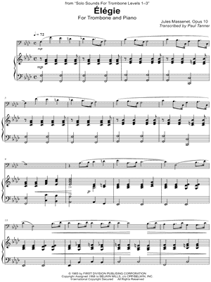 Elegie - Trombone & Piano