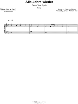 Alle Jahre wieder [easy]