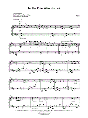 To the One Who Knows