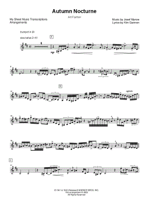 Autumn Nocturne (Art Farmer)