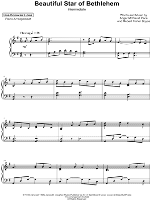 Beautiful Star of Bethlehem [intermediate]