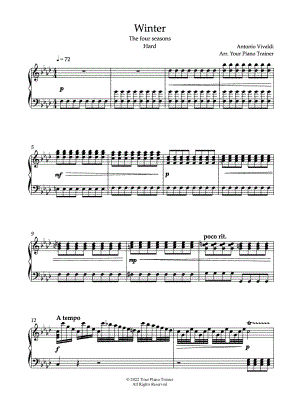 Winter from the Four Seasons (Allegro) [hard]