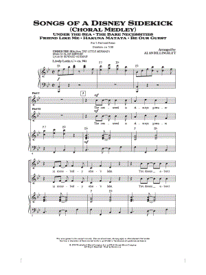 Songs of a Disney Sidekick (Choral Medley)