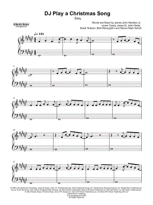 DJ Play a Christmas Song [easy]