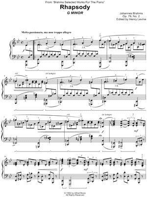 Rhapsody No. 2 in G Minor, Op. 79