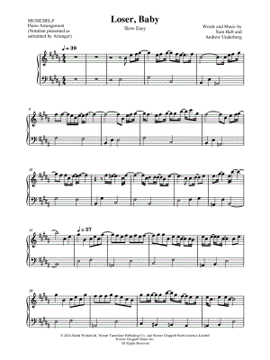 Loser, Baby [slow easy]