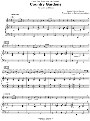 Country Gardens - Violin & Piano