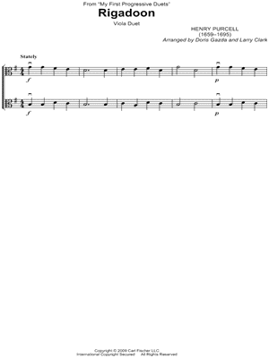 Rigadoon - Viola Duet