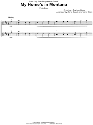 My Home's in Montana - Viola Duet