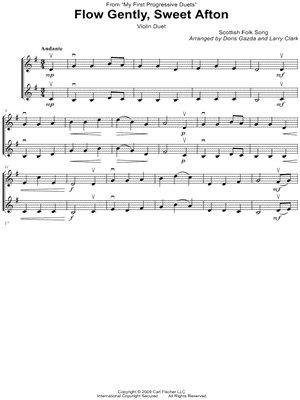 Flow Gently, Sweet Afton - Violin Duet