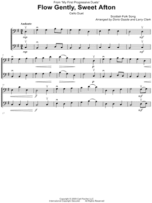 Flow Gently, Sweet Afton - Cello Duet