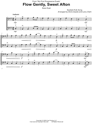 Flow Gently, Sweet Afton - Bass Duet