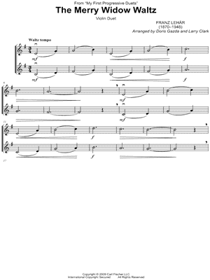 The Merry Widow Waltz - Violin Duet