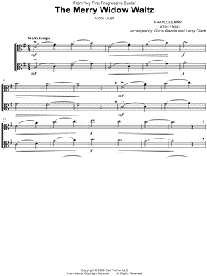 The Merry Widow Waltz - Viola Duet