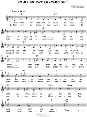 In My Merry Oldsmobile