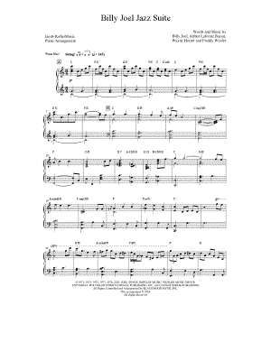 Billy Joel Jazz Suite