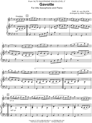 Gavotte - Alto Saxophone & Piano