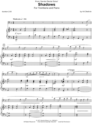 Shadows - Trombone & Piano
