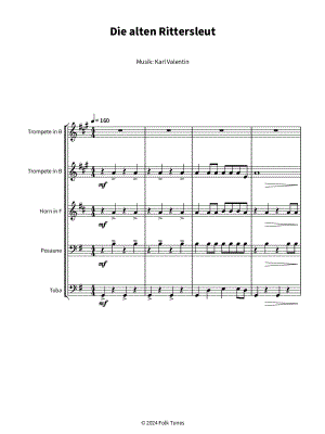 Die alten Rittersleut - Brass Quintet