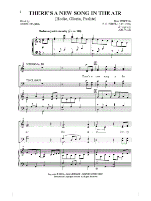 There's a New Song in the Air
