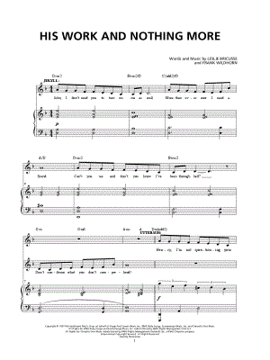 His Work and Nothing More