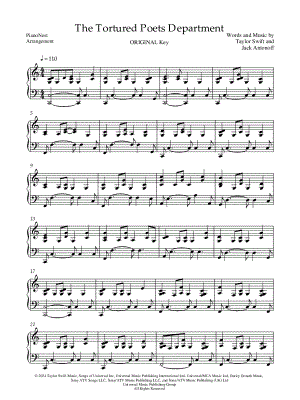 The Tortured Poets Department [original key]