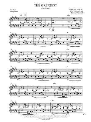 THE GREATEST [lower key]