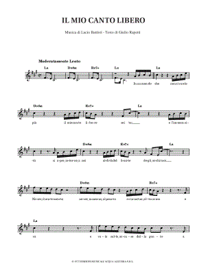 Il mio canto libero