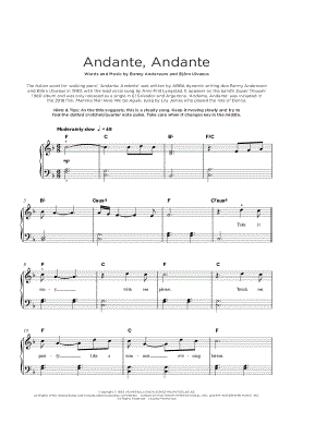 Andante, Andante