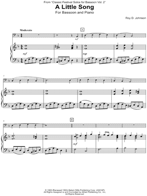 A Little Song - Bassoon & Piano