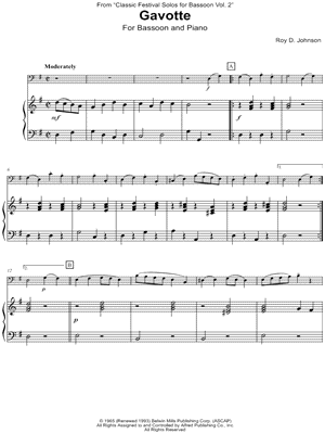 Gavotte - Bassoon & Piano