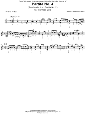 Partita No. 4 (Sarabande from Partita No. 2)