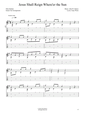 Jesus Shall Reign Where'er the Sun