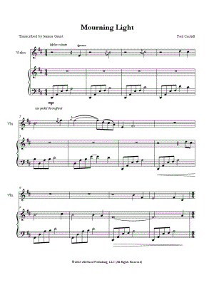 Mourning Light - Violin, Cello & Piano