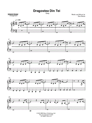 Dragostea Din Tei [easy]