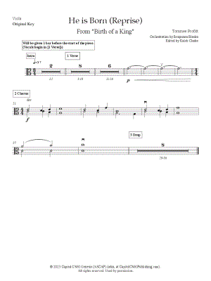 He Is Born (Reprise) [original key] - Viola