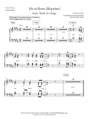 He Is Born (Reprise) [lowered key]