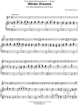 Winter Dreams - Alto Saxophone & Piano