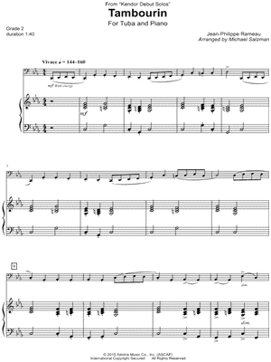 Tambourin - Tuba & Piano