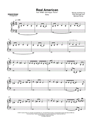 Real American (Hulk Hogan's WWE Theme) [easy]