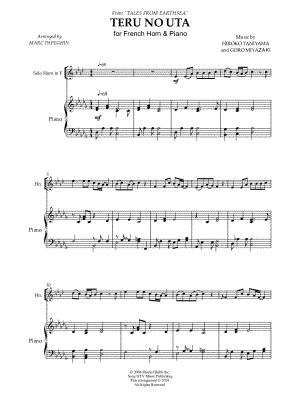 Teru No Uta - French Horn & Piano