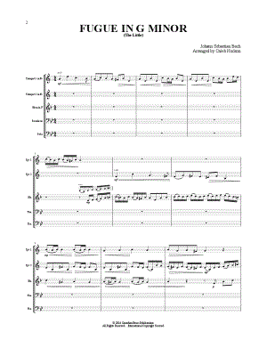 Fugue in G Minor - Brass Quintet