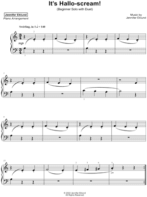 It's Hallo-scream! [beginner solo with duet]