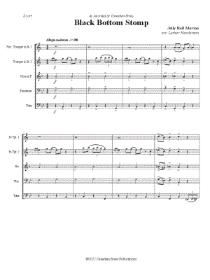 Black Bottom Stomp - Brass Quintet