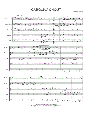 Carolina Shout - Brass Quintet