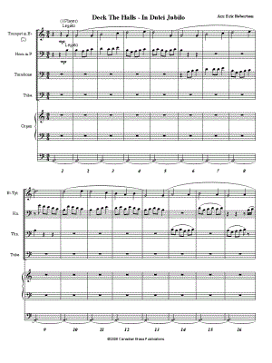 Deck the Halls / In Dulci Jubilo - Brass Quintet & Organ