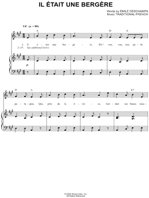 Il etait une bergere (There Was a Little Maiden)