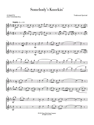 Somebody's Knockin' - Flute Duet