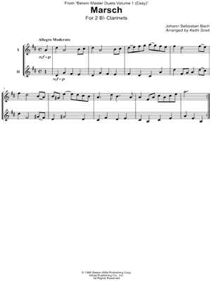 Marsch - Clarinet Duet