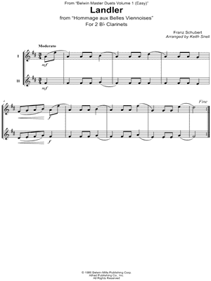 Landler - Clarinet Duet